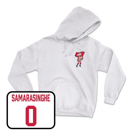 Women's Lacrosse White Brutus Hoodie  - Camille Samarasinghe