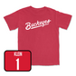 Red Women's Ice Hockey Script Tee - Genevieve Klein