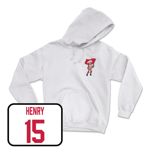 Women's Basketball White Brutus Hoodie  - Seini Henry