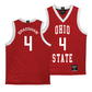 Ohio State Men's Red Basketball Jersey  - Aaron Bradshaw