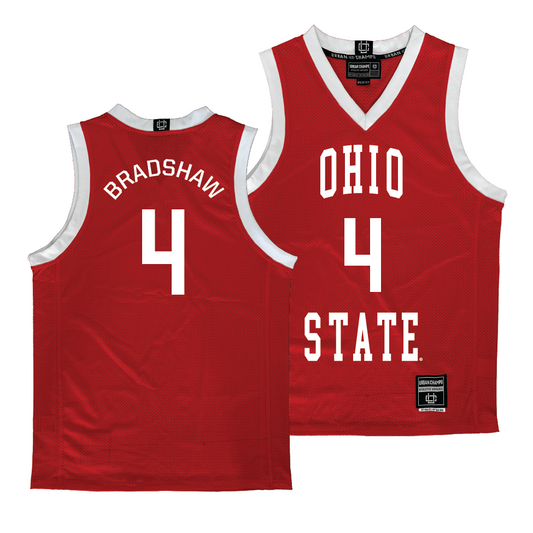 Ohio State Men's Red Basketball Jersey  - Aaron Bradshaw