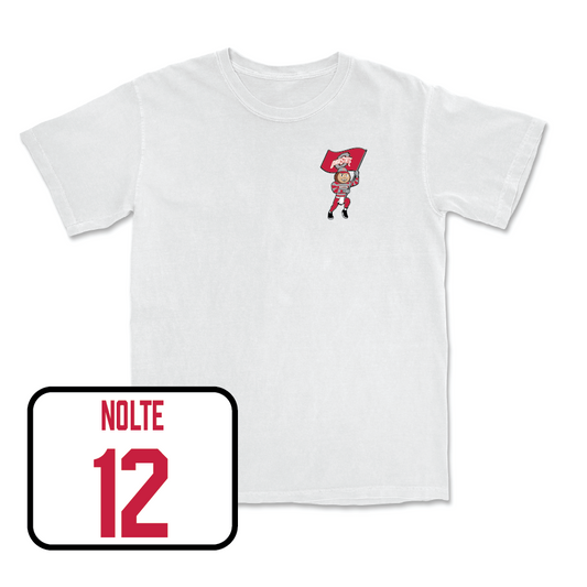 Men's Volleyball White Brutus Comfort Colors Tee  - Ian Nolte