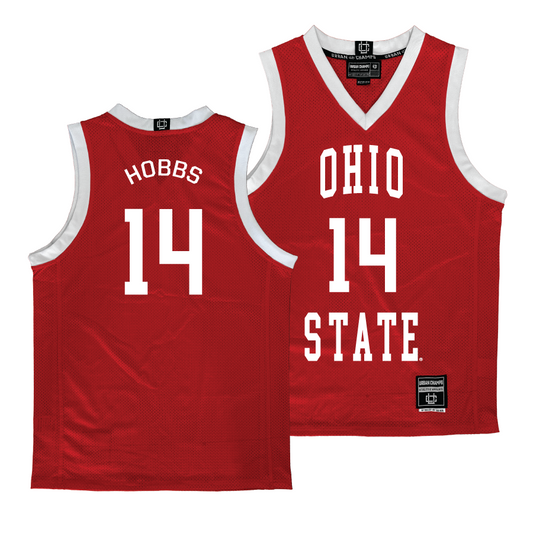 Ohio State Women's Red Basketball Jersey  - Ella Hobbs