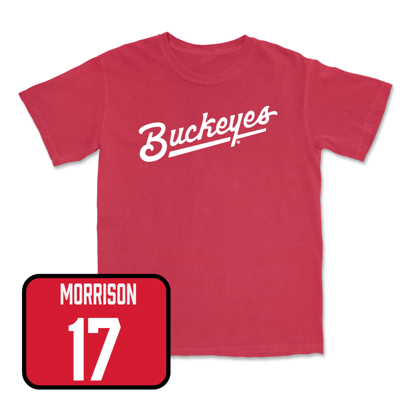 Red Women's Soccer Script Tee  - Maliyah Morrison