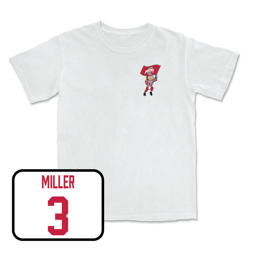 Women's Soccer White Brutus Comfort Colors Tee  - Victoria Miller