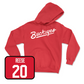 Red Football Script Hoodie   - Arvell Reese