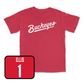 Red Baseball Script Tee  - Lee Ellis