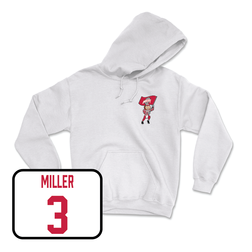 Women's Soccer White Brutus Hoodie  - Victoria Miller