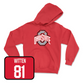 Red Football Team Hoodie   - Damarion Witten