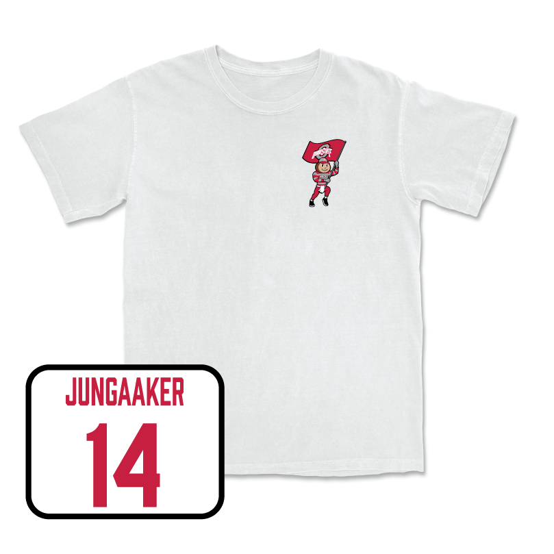 Women's Ice Hockey White Brutus Comfort Colors Tee - Mira Jungaaker