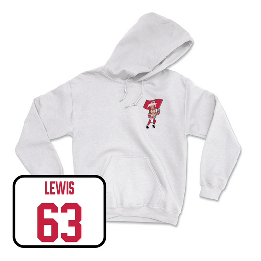 Men's Ice Hockey White Brutus Hoodie  - Nathan Lewis