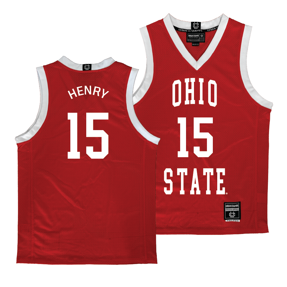 Ohio State Women's Red Basketball Jersey  - Seini Henry