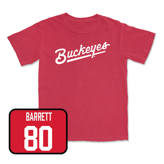 Red Softball Script Tee   - Tanaya Barrett