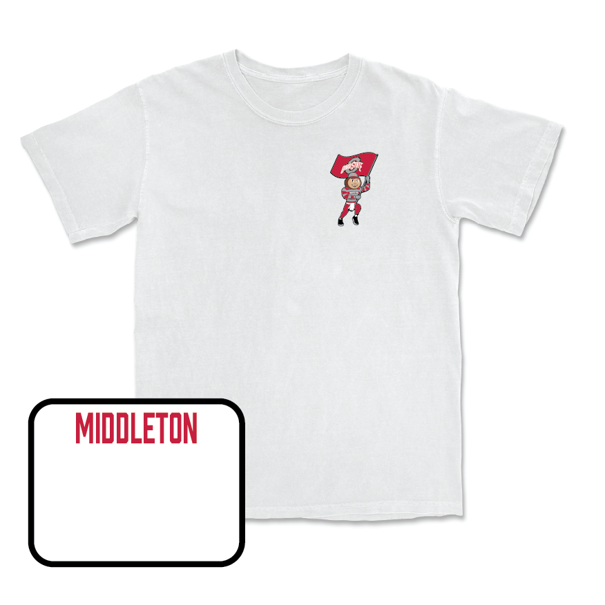 Track & Field White Brutus Comfort Colors Tee  - Michael Middleton