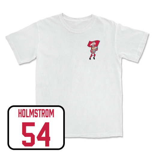 Baseball White Brutus Comfort Colors Tee  - Keegan Holmstrom