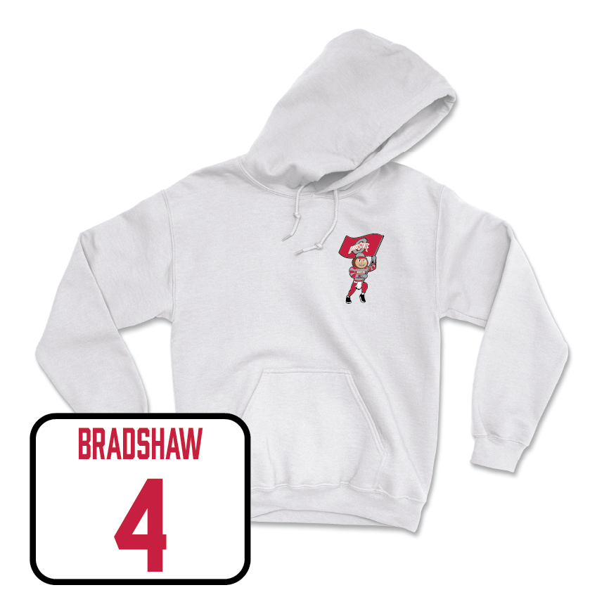 Men's Basketball White Brutus Hoodie - Aaron Bradshaw