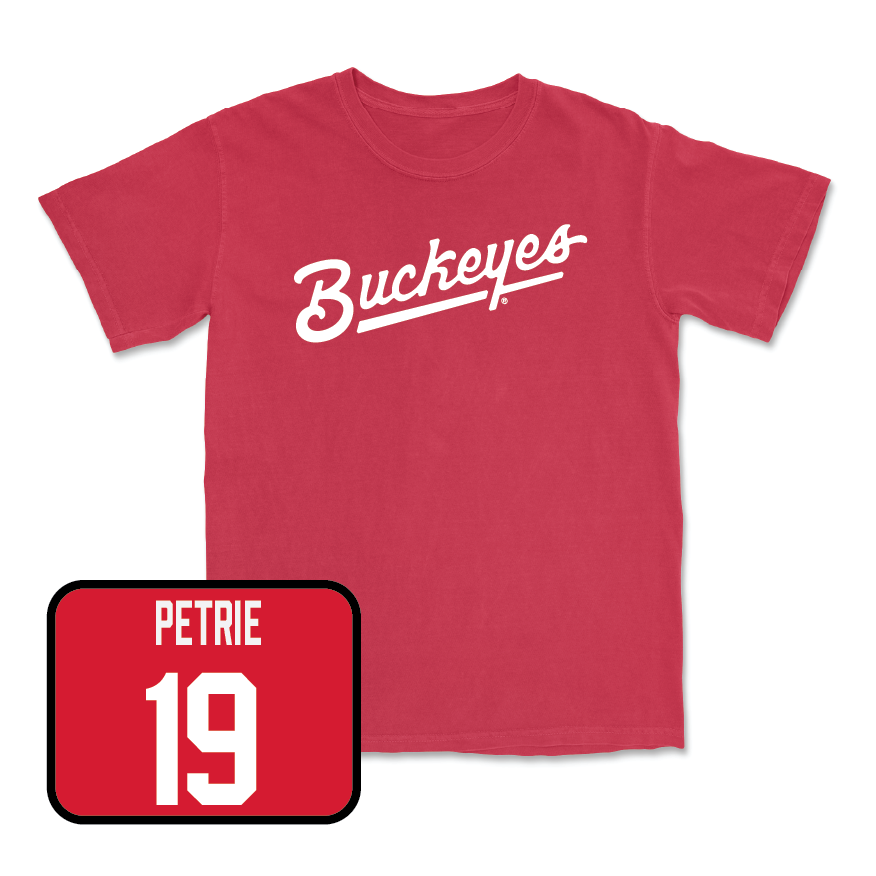 Red Women's Ice Hockey Script Tee  - Jordyn Petrie