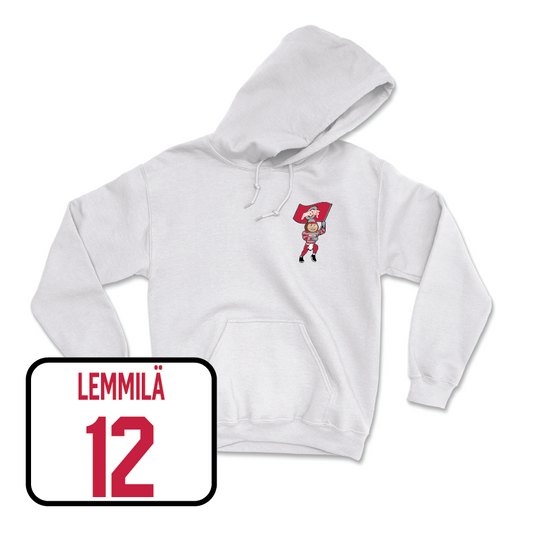 Women's Basketball White Brutus Hoodie  - Elsa Lemmilä