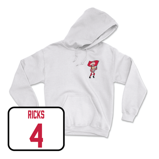 Softball White Brutus Hoodie   - Kailea Ricks