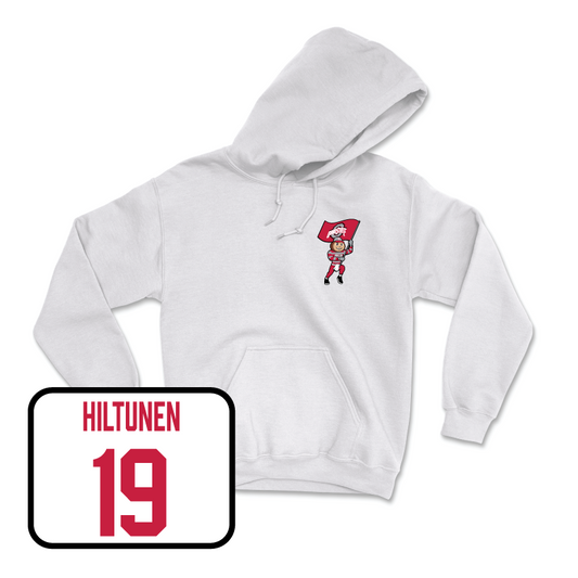 Women's Soccer White Brutus Hoodie  - Nette-Nina Hiltunen