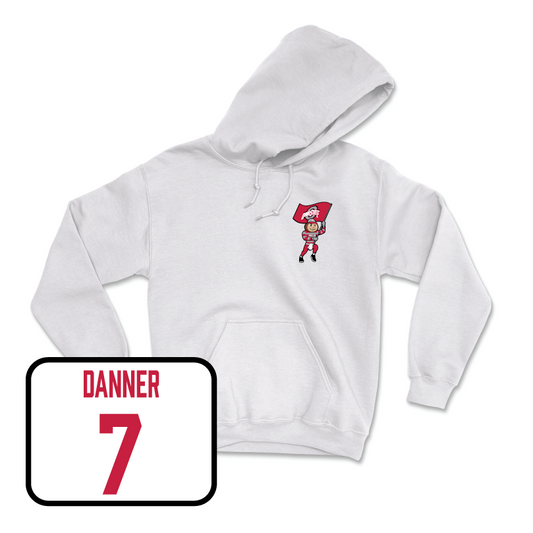 Women's Soccer White Brutus Hoodie  - Lily Danner