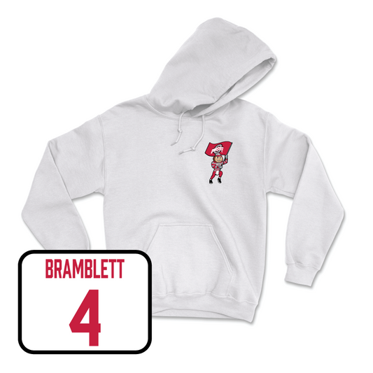 Women's Soccer White Brutus Hoodie  - Ava Bramblett