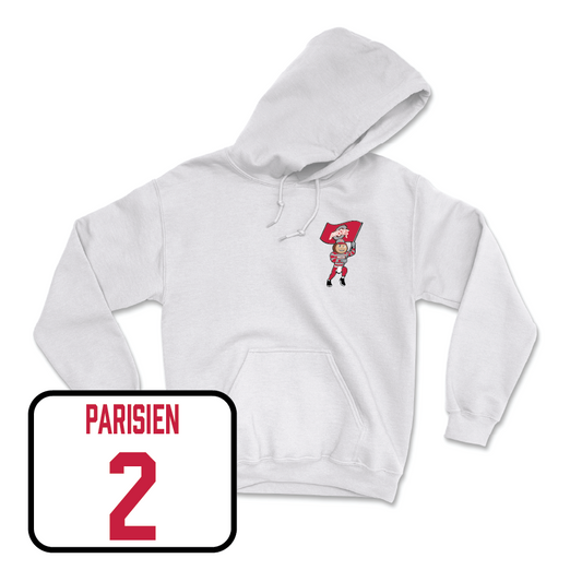 Softball White Brutus Hoodie   - Hadley Parisien