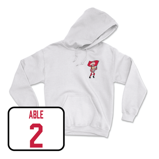 Men's Ice Hockey White Brutus Hoodie  - Chris Able