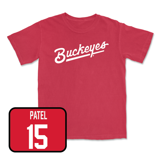 Red Baseball Script Tee  - Sahil Patel