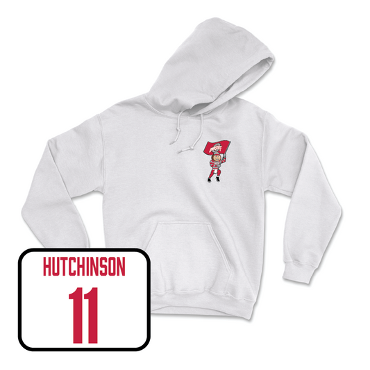 Men's Volleyball White Brutus Hoodie  - Ben Hutchinson