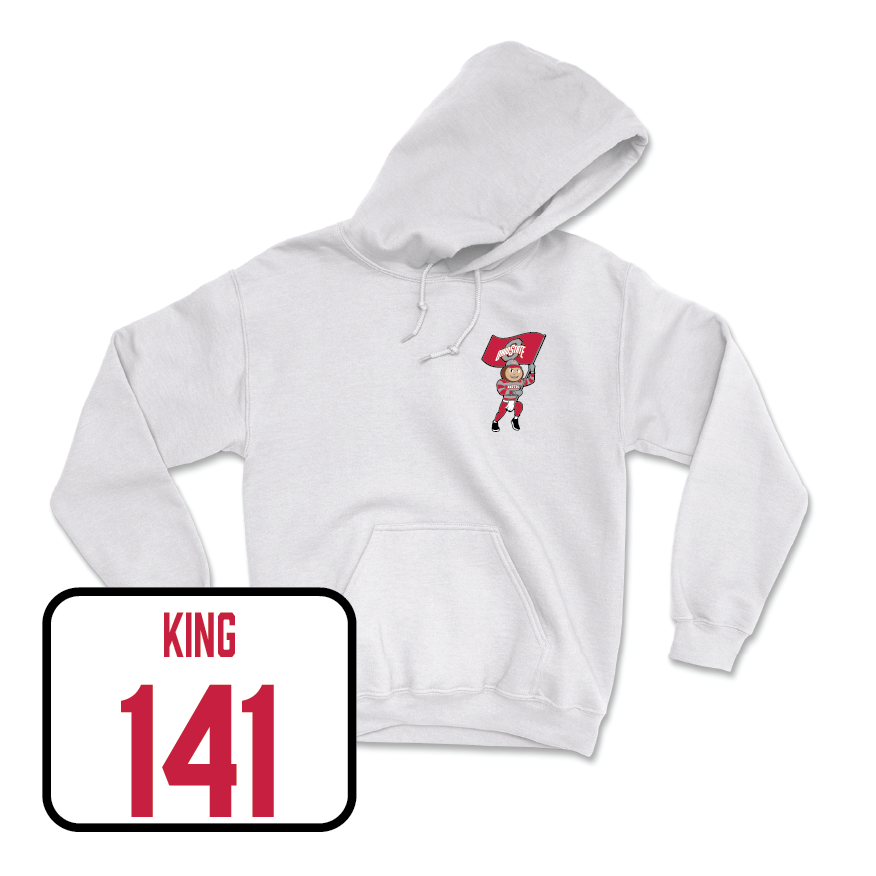 Wrestling White Brutus Hoodie  - Dakota King