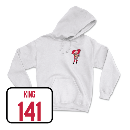 Wrestling White Brutus Hoodie  - Dakota King