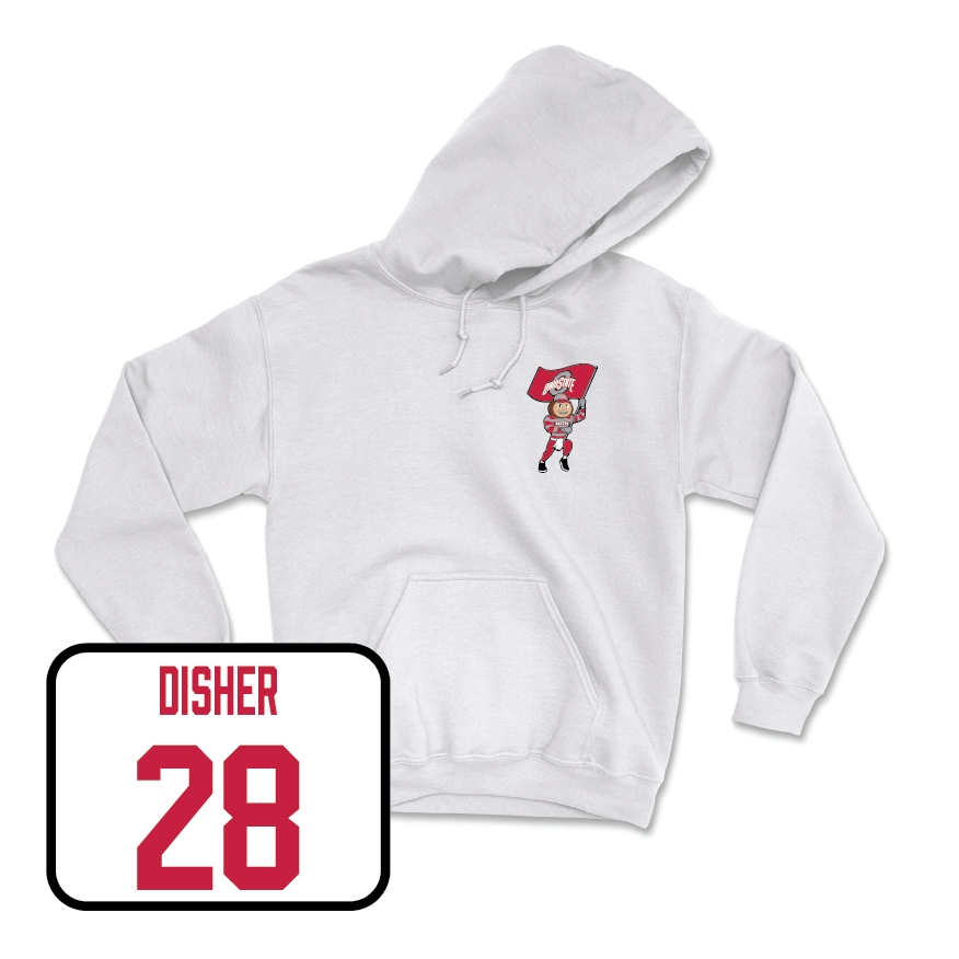 Women's Ice Hockey White Brutus Hoodie  - Brooke Disher