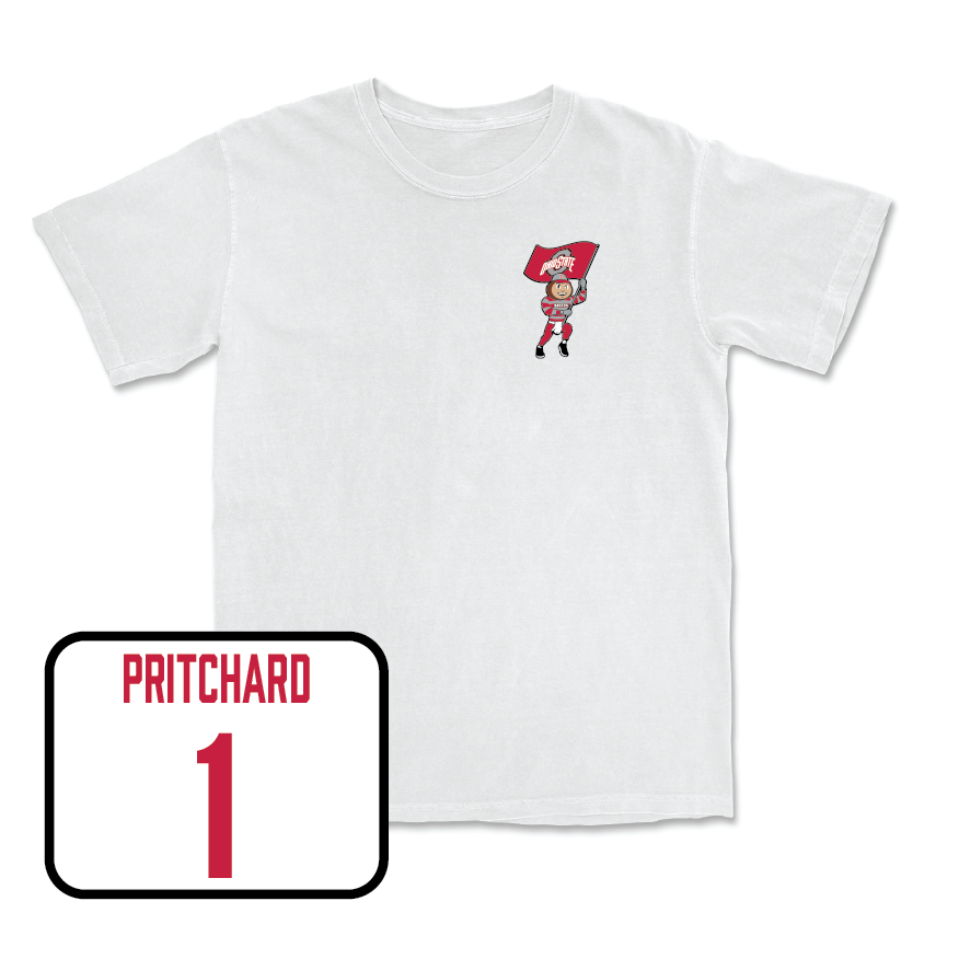 Women's Soccer White Brutus Comfort Colors Tee  - Molly Pritchard