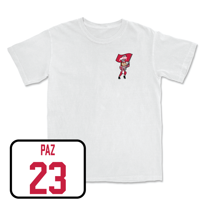 Women's Lacrosse White Brutus Comfort Colors Tee  - Maddy Paz