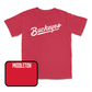 Red Track & Field Script Tee  - Michael Middleton