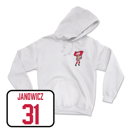 Men's Lacrosse White Brutus Hoodie  - Tommy Janowicz