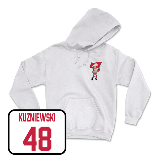 Baseball White Brutus Hoodie  - Gavin Kuzniewski