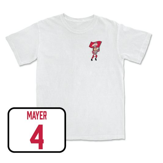 Men's Lacrosse White Brutus Comfort Colors Tee  - Ben Mayer