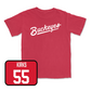 Red Football Script Tee   - Dom Kirks