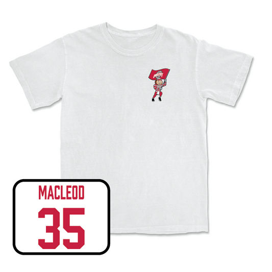 Women's Ice Hockey White Brutus Comfort Colors Tee  - Hailey MacLeod