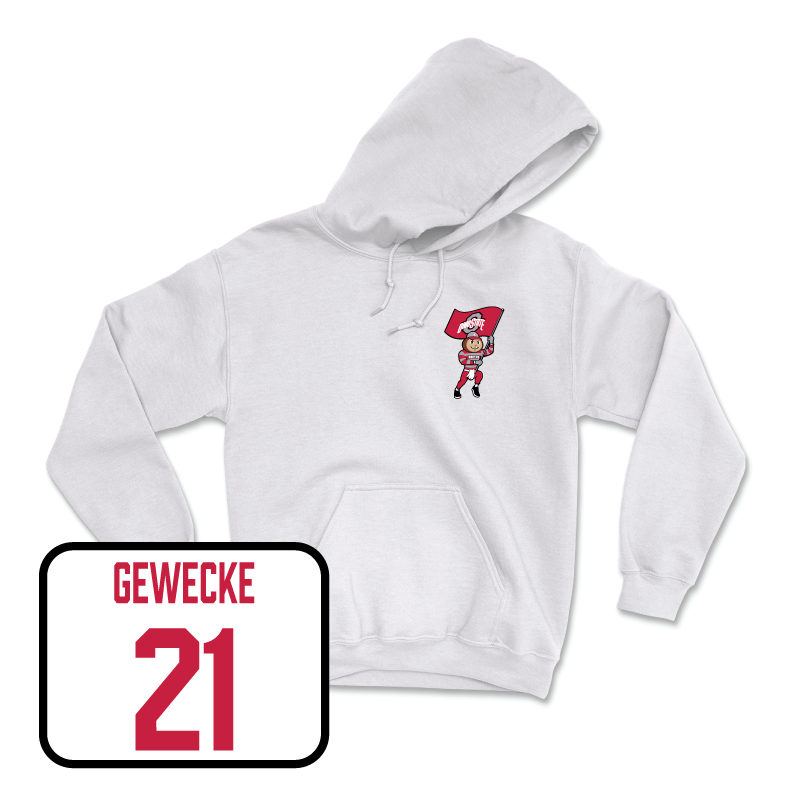 Softball White Brutus Hoodie   - Kassandra Gewecke