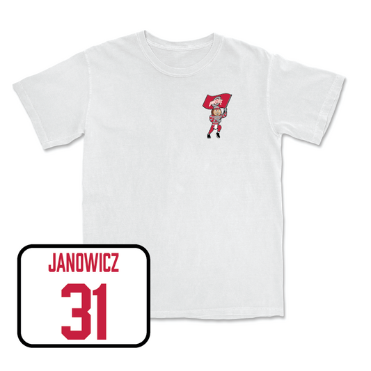 Men's Lacrosse White Brutus Comfort Colors Tee  - Tommy Janowicz