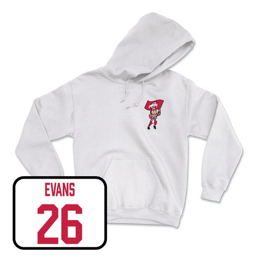 Men's Soccer White Brutus Hoodie  - Cole Evans